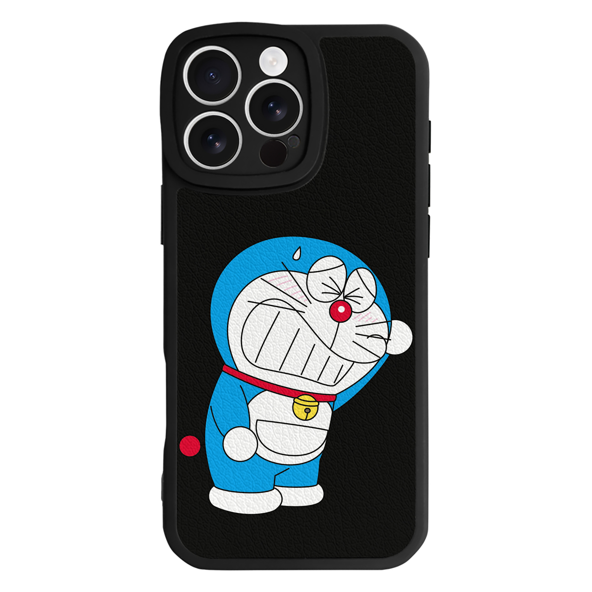 （画像用） ドラえもん Doraemon 【iPhone 16シリーズ対応】シリコンスマホケース（レザー調） 材質：シリコン